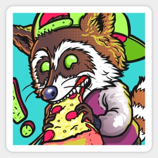 Fresh Raccoon DARK Sticker